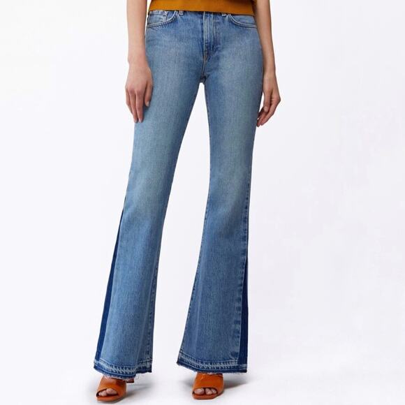 Baldwin Willow Mid-Rise Flare Jeans in Condor Size 26 NEW